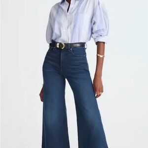 Madewell Flared Wide-Leg Crop Jeans